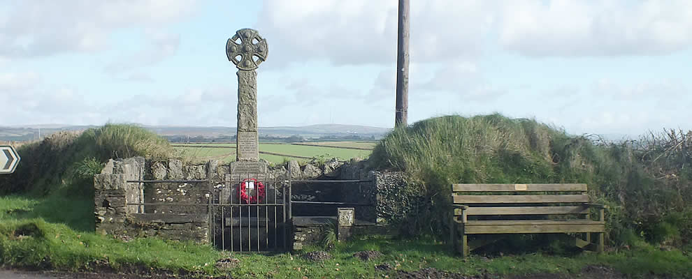 The War Memorial at East Taphouse